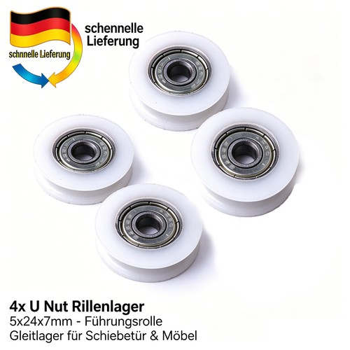 Nut rillenlager 5x24x7mm - 4x,